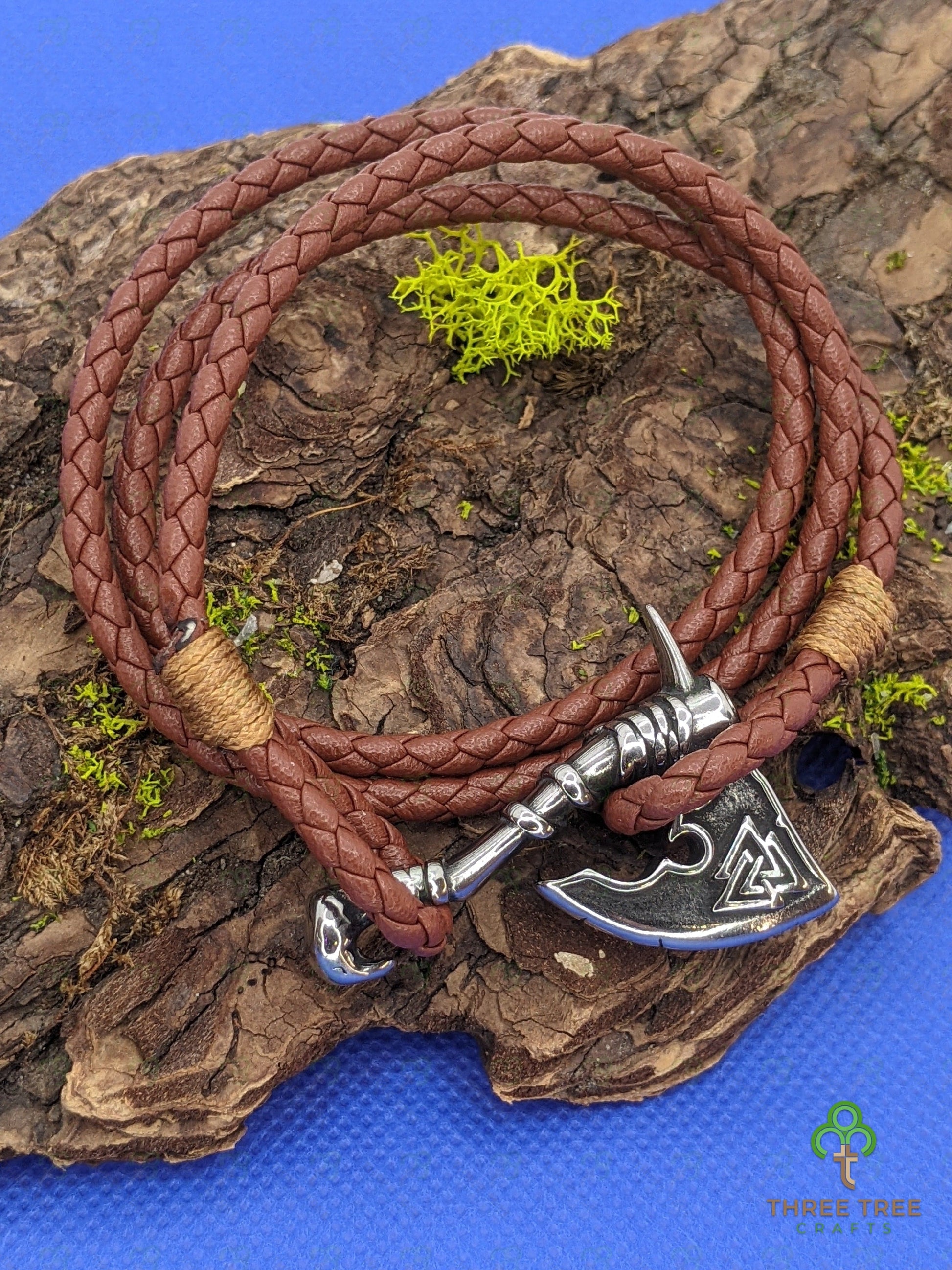 Three Tree Crafts Bracelet Axe Pleather Bracelet