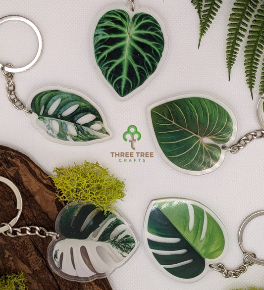 Three Tree Crafts Necklaces & Keychains Leaf Keychains