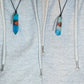 Three Tree Crafts Necklaces & Keychains Polished Wood & Resin Crystal Necklace