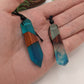 Three Tree Crafts Necklaces & Keychains Polished Wood & Resin Crystal Necklace