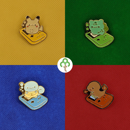 Three Tree Crafts Starter Pokemon Inspired Pins Catch Em All!